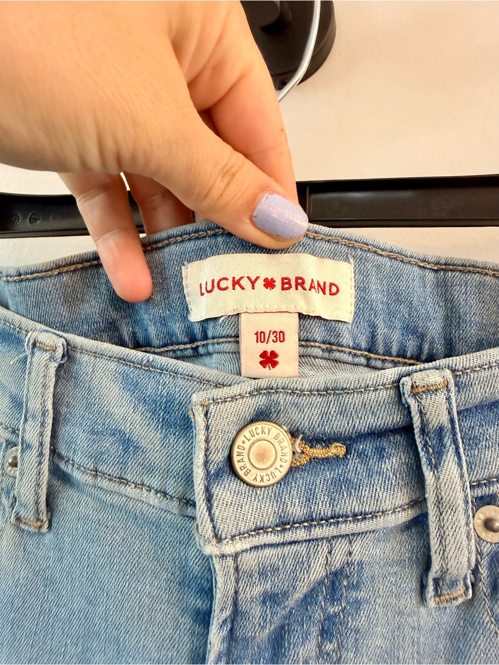 Lucky Brand Cropped Straight-Leg Light Blue Jeans
